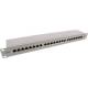 InLine® Patchfeld Cat.6A 24-fach 48,3 cm ( 19 Zoll ) 1HE lichtgrau RAL7035