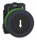 Schneider Electric XB5FA3351 Schneider push button, complete, flush, plastic, black, 30mm, 1S, IP69K
