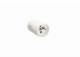 Bachmann coupling with grounding pin B/F, white, for France/Belgium