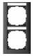 Merten MEG4022-3614 M-Pure frame 2f with label holder lowered anth M-Pure