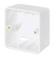 Surface-mounted frame for network boxes For the flush-mounted boxes 771900 and 771917 from Intellinet Network Solutions, 80 x 80 x 45 mm, signal white RAL9003