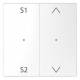 Merten MEG5227-6035 rocker button module 2-fold (scene1/2 up/down) lotus white