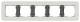 GIRA 0215427 Abdeckrahmen 5f E3 Sand/Anthrazit