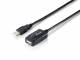 Equip Kabel USB-A2.0->A Akt. Erweiter. St/Bu 5.00m schwarz