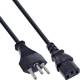 InLine® Netzkabel, Netzstecker Schweiz SEV 1011 auf IEC-C13, schwarz, 5 m