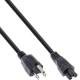 35er B-Pack InLine® Netzkabel für Notebook, USA/Canada, 3pol Kupplung, 2m