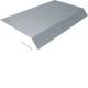 Hager AKB83000701V Blind cover 1-sided L800 mm 45° 100 mm overhang steel 300x70