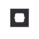 Busch Jaeger 2CKA001754A4322 1721-825 Rahmen 1-fach carat Glas schwarz