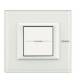 Legrand HA4802VBB frame 2Mod white glass
