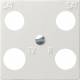 Gira 025803 central insert 50x50 0258 03, Hirschmann System55 pure white glossy