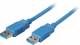 Kabel USB, A(St) => A(St), 5,0m, USB3.0, blau,