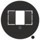 Berker 104001 central piece black, 1040 01 GALS / PALAZZO for TAE / Speaker