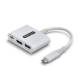 Startech.com 168W-USBC-MULTIPORT USB-C zu HDMI Multiport Adapter mit 140W PD Ladeleistung 4K 60Hz HDMI USB 5Gbps Hub Mini Dock