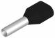 Weidmüller ferrule 1.5 mm ² black, H1, 5/16DZH/SW/SV