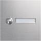 Hager REN001X Rund-Taster Modul 1 WE mit LED-Namensschild EB Edelstahl matt