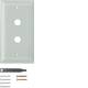 Hager WZD6200GT Glasabdeckplatte 2fach mit umlaufender Facette klar System TS