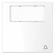 Merten MEG3365-6035 rocker with label labeling bell lotus white