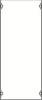 Striebel + John 2CPX037601R9999 1B0A Verteilerfeld BH0 1-Feld 600x250 mm Berührungsschutz