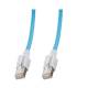 Patchkabel RJ45, CAT6A 500Mhz, 2m, blau S-STP(S/FTP) VC LED in den Steckern!,