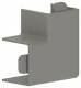 GGK 4247 flat angle FW for LFG 15x15 gray RAL7030
