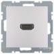 Berker 3315421404 High Definition socket B.7 matt aluminum