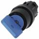 Siemens 3SU10004GF010AA0 key switch without with R 22mm round blue trigger: O