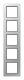 Jung A5585BFAL frame 5 for shatterproof for horizontal and vertical combination.