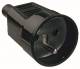 Bachmann coupling with grounding pin B/F, black, for France/Belgium