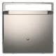 Merten MEG3854-6050 card switch with label nickel metallic