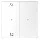 Merten MEG5226-6035 rocker button module 2-fold (scene1/2 blank) lotus white