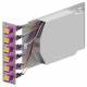 ZVK EasyLan LVSB06LCD04 splice drawer 3U 7HP 6xLC duplex G50/125 OM4