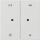 GIRA 5384112 Wippe 2f Audiostrg Flächenschalter Reinweiß