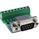 InLine® Terminalblock D-Sub 9 Stecker, Schraubklemme, Schraubsicherung