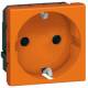Legrand 077217 Schuko-Steckdose (SL) 2-modulig Mosaic orange