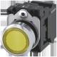 Siemens 3SU11560AB303BA0 3SU1156-0AB30-3BA0 Leuchtdrucktaster 22 mm rund Metall hellgelb 1S