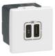 Legrand 077585L USB Typ C Ladesteckdose 2-modulig 30W Mosaic ultraweiß