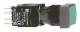 Schneider Electric XB6DA31B Schneider push button 1S rectangular flat green flat connector. D16 Art.