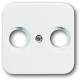 Busch Jaeger 2CKA001724A0897 Busch-Jaeger central disk 2531-214, radio / TV alpine white Reflex SI