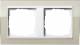 Gira 0212773 Cover clear sand, 2-event for rws glossy inserts