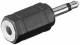 Goobay 11117 Audio-Adapter - Klinke 3,5 mm-Stecker (2-Pin, Mono) > Klinke 3,5 mm-Buchse (3-Pin, Stereo)
