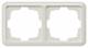 Siemens 5TG1802 DELTA profil Rahmen titanweiß 2fach ausgeschnitten 151x80mm