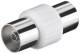 Goobay 11536 Koax-Adapter: Koax-Buchse > Koax-Buchse - Adapter-Buchse aus Kunststoff,