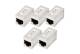 DIGITUS CAT6A modular coupler full shielded RJ45 to RJ45 5 pcs.