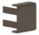 GGK 4197 End piece ES for LFG 15x15 brown RAL8014