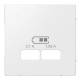Merten MEG4367-0319 central plate for USB charging station insert, polar white glossy