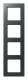 Jung A5584BFANM frame 4 for shatterproof for horizontal and vertical combination.