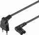 Goobay 73017 Euro connection cable for Sonos PLAY:3/PLAY:5, 1 m, black - Euro plug (Type C, CEE 7/16) > device socket C7