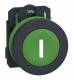 Schneider Electric XB5FA3311 Schneider push button, complete, flush, plastic, green, 30mm, 1S, IP69K