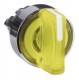 Schneider Electric ZB4BK1383 Schneider front element for light selector switch ZB4, yellow, 3 positions