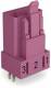 WAGO 890-893 connector for PCBs, straight design, pink